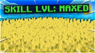 I Maxed The Farming Skill  Minecraft Skyblock  PvPWars [upl. by Esydnac]