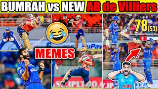 ASHUTOSH SHARMA 7 SIX 😂 SURYA 78 😱 MI vs PBKS IPL 2024 MEMES [upl. by Eizzik]