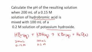 pH calculation neutralization reaction [upl. by Chemaram]