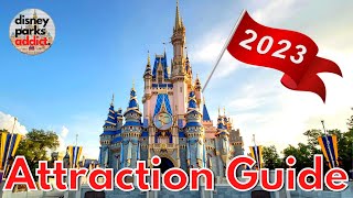 Magic Kingdom ATTRACTION GUIDE  2023  All Rides  Shows  Walt Disney World [upl. by Assili]