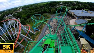 Hydra The Revenge POV 5K BampM Floorless Coaster Dorney Park Allentown PA [upl. by Delmar870]