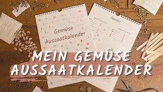 Gemüse Aussaat für das ganze Jahr erklärt Mein Aussaatkalender mit 65 Gemüsesorten 🥦🥬 [upl. by Ahsiakal]