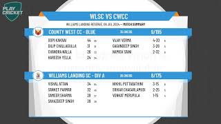 Melbourne Cricket AssociationWestDiv AT35Rd13Williams Landing SC Div A v County West CC  Blue [upl. by Wylde]