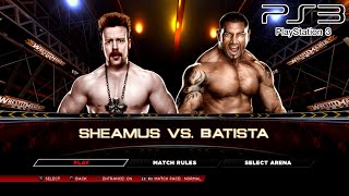 WWE 2K14 PS3  Sheamus VS Batista 2KmClassic [upl. by Naehs147]