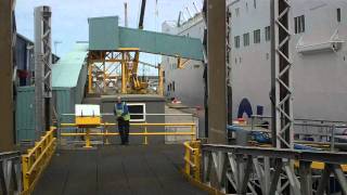 Entering Stenaline Ferry at Fishguard Port South Wales [upl. by Irisa]