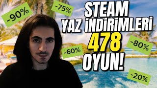 2024 STEAM YAZ İNDİRİMLERİ OYUN ÖNERİLERİ 478 İNDİRİMLİ OYUN [upl. by Leslee]