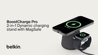 BoostCharge Pro 2in1 Wireless Charging Dock with MagSafe 15W [upl. by Arocat]