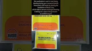 Transamin Capsule And Injection  Tranexamic Acid  medicine hilton pharma [upl. by Tera855]