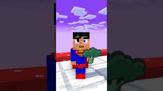 Fat 2 Fit Baby Superman vs Flash  Minecraft Shorts funnyanimation minecraft [upl. by Egduj]