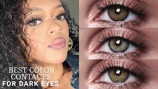 BEST COLOR CONTACTS FOR DARK EYES [upl. by Ekud]