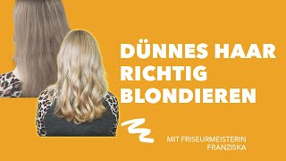 Dünnes Haar blondieren 😨 I Achtung beim Färben und Farbakzente setzen ➡️ Sven Hentschel gibt Tipps [upl. by Leschen]