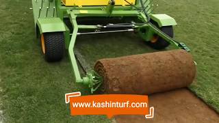 China big roll harvester  turf harvester  Turf harvesting machine  Sod Cutter from China KASHIN [upl. by Vidal]