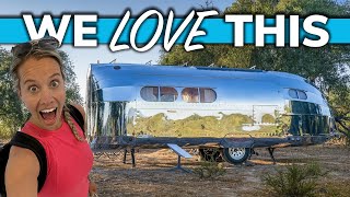 The PERFECT Travel Trailer for Off Grid Camping  Bowlus Volterra rvlife [upl. by Lombardi508]