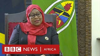 Tanzania President Samia Some dont believe that women can lead  BBC Africa [upl. by Eylhsa]