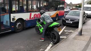 Zx6r akrapovic exhaust sound [upl. by Wells931]