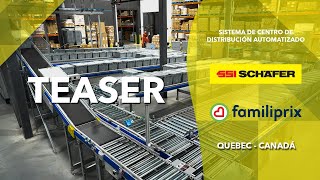 Teaser  Familiprix amp SSI SCHAEFER  Sistema de Centro de Distribución Automatizado [upl. by Meijer]