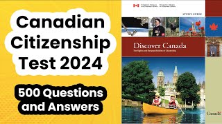 Canadian Citizenship Test 2024  500 Questions and Answers [upl. by Lavud]