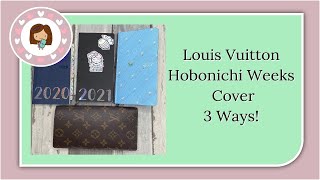 Louis Vuitton Hobonichi Weeks Cover  3 ways [upl. by Haag]