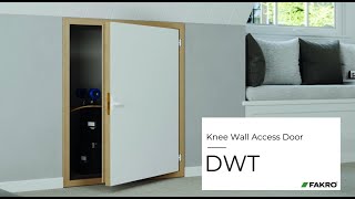 FAKRO DWT Knee Wall Access Door Installation Video [upl. by Deroo360]