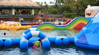 Aflex Inflatables  Cartoon Network Ribbon Cutting at Atlantis Resort [upl. by Neimad]