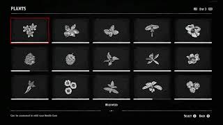 RDR2 ALL 43 Plants Compendium [upl. by Joshua690]