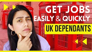 How to find jobs as DEPENDANTS in UK  BEST WAY  Skilled amp Unskilled Jobs SALARY  UK Visa 2023 [upl. by Auqinat78]