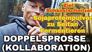 💪ROHKOST🥟Aspergillus Oryzae DEUTSCH mit Doppelsprosse  Sojaprotein Fermentieren zu Seitan [upl. by Gilligan]