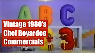 80s Chef Boyardee Commercials  Retro Food Commercials [upl. by Gardia293]