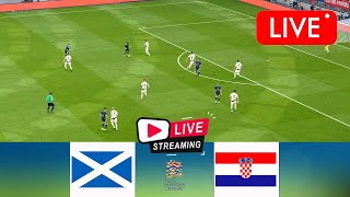 Live Scotland vs Croatia  UEFA Nations League 2024  Watch Live Today [upl. by Agnes]