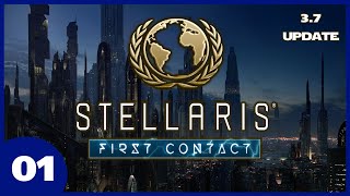 Stellaris First Contact  Galactic Enterprise of Sol  Ep 01  Our First Steps Forward [upl. by Zack]