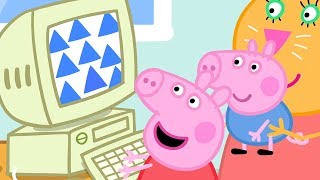 Peppa Pig Nederlands Compilatie Nieuwe Afleveringen  Bij Papa Op Kantoor  Tekenfilm  Peppa de Big [upl. by Llereg594]