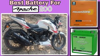 Best Battery For Apache 200 • Apache 200 Battery Price [upl. by Sheng]