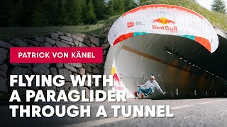 Flying With A Paraglider Through A Tunnel 🪂 [upl. by Aciras751]