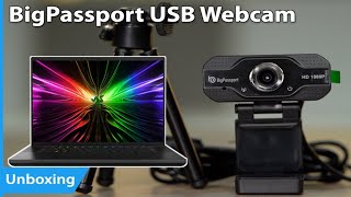 Web Camera PC Me Kaise Lagaye  How to Set up Big Passport USB Webcam in PC  Review Unboxing Hindi [upl. by Analeh399]