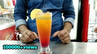 Sunrise mocktail  Easy steps  the mocktail house [upl. by Eeznyl]