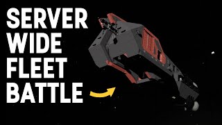 MASSIVE PvP Fleet Battle  Draconis Expanse  Space Engineers [upl. by Edmee750]