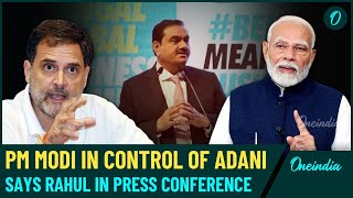 Rahul Gandhi Demands Adanis Arrest After US Indictment Calls PM Modi ‘Adani’s Puppet’ WATCH [upl. by Symon63]