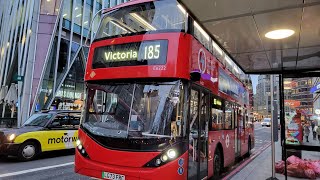 Full Route Visual Route 185 Lewisham Station  Victoria [upl. by Kimbra229]