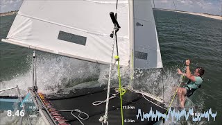 My first Hobie 16 pitchpole [upl. by Gav740]