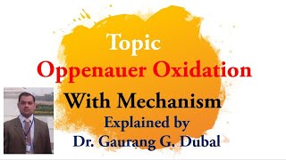 Oppenauer oxidation reaction with mechanism [upl. by Aika328]