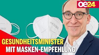 Corona😷  Gesundheitsminister mit MaskenEmpfehlung [upl. by Rann]