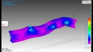 quotLiquid beamquot Having fun with Simulation environment of Solid Edge [upl. by Gerbold]