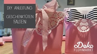 DIY Anleitung  Geschenktüten basteln und falten [upl. by Short138]