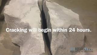 GeoBreak Rock Breaking using Expanding Grout NonExplosive [upl. by Koblas149]