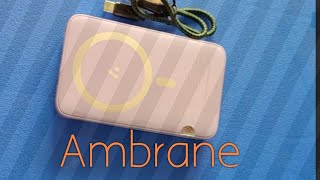 Ambrane wireless Power bank 10000 mAh Aerosync PB 10 with Magsafe Unboxing Elite Shree [upl. by Reid]