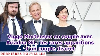 Viggo Mortensen en couple avec Ariadna Gil  les rares apparitions dun couple discret [upl. by Elletnahs]