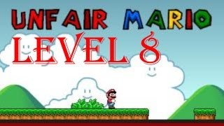 Unfair Mario all levels walkthroughplaythrough  Level 8 [upl. by Delmor]