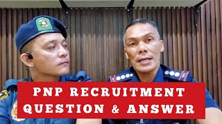 PNP Recruitment Regular amp Attrition Quota Question and Answer [upl. by Enniotna510]