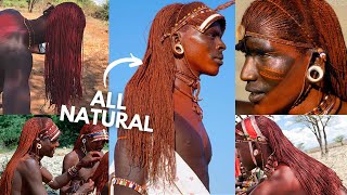 Natural WAIST LENGTH Kenyan Hair  How the Maasai and Samburu Warriors Style Their Hair [upl. by Naivaf667]