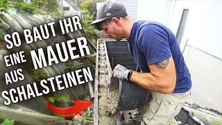 SO baut man eine MAUER aus SCHALSTEINEN [upl. by Devona37]